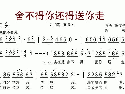 舍不得你走简谱_舍不得你走简谱刘和刚