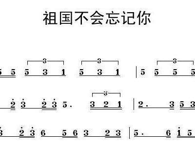 祖国不会忘记你简谱_祖国不会忘记我简谱