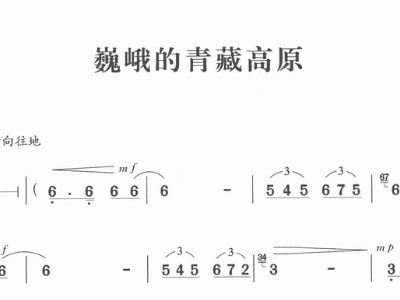 青藏高原歌谱简谱_青藏高原简谱歌谱韩红(3)