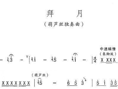 采槟榔葫芦丝谱子