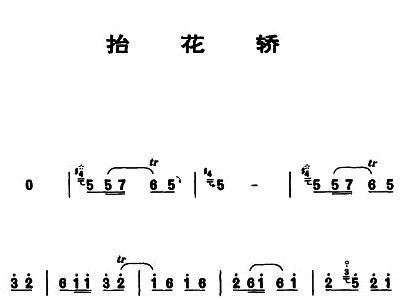 抬花轿唢呐简谱_唢呐独奏抬花轿简谱(3)