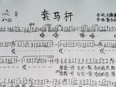 套马杆简谱_套马杆简谱歌谱(3)
