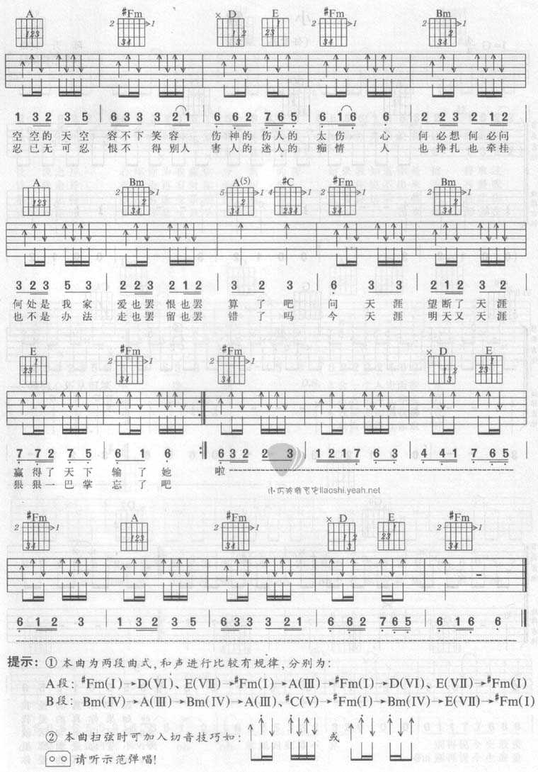 天涯曲谱任贤齐_天涯任贤齐图片大全(2)