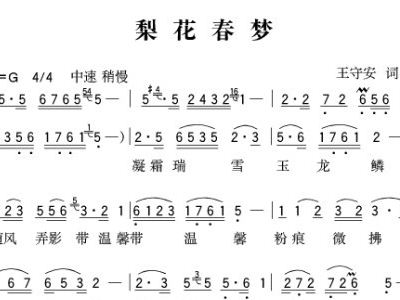 春梦简谱_京华春梦简谱(2)