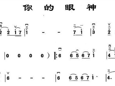 你的眼神简谱_你的眼神蔡琴简谱(2)