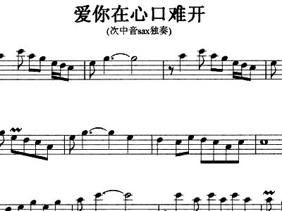 爱你在心口难开小提琴曲谱_爱你在心口难开头像