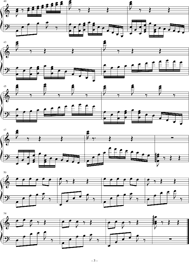 钢琴谱 > 最后一曲  欢迎访问简谱网!欢迎传谱,欢迎发布原创歌曲!