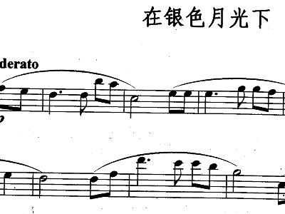 在银色的月光下合唱简谱_在银色的月光下简谱(3)