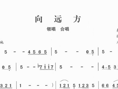 向远方的简谱_歌向远方简谱(2)