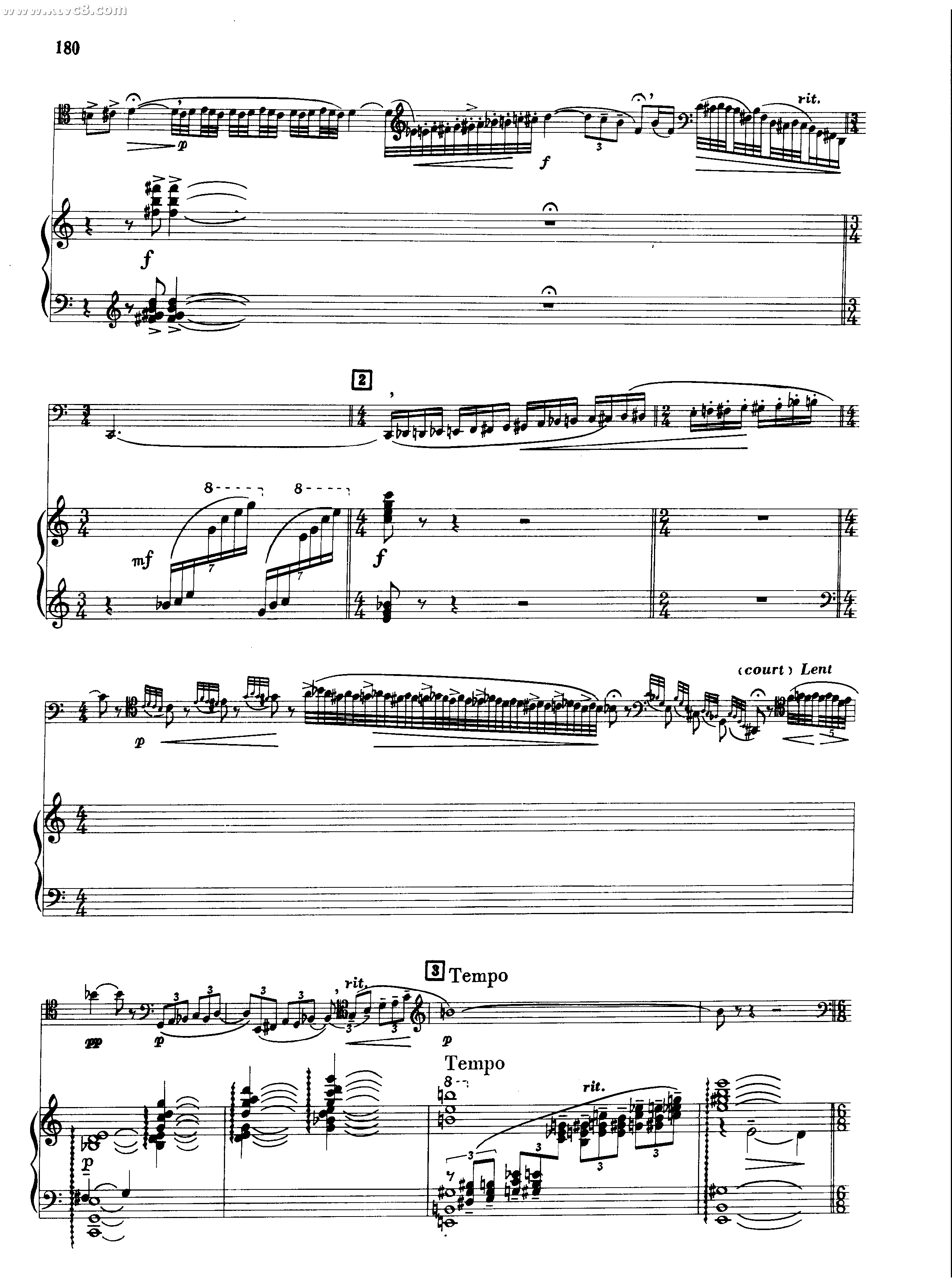 西西里舞曲-福莱双手简谱预览2-钢琴谱文件（五线谱、双手简谱、数字谱、Midi、PDF）免费下载