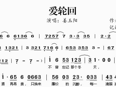 轮回简谱_跳舞的线轮回简谱(3)