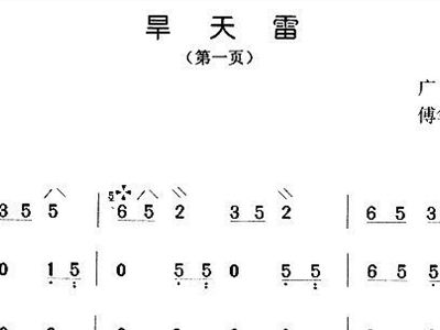 旱天雷 琵琶 古筝1