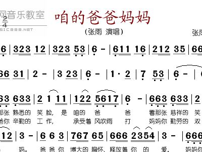 啊爸爸妈曲谱_爸爸生日蛋糕图片(5)