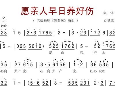 愿亲人早日养好伤曲谱_愿亲人早日养好伤简谱(2)