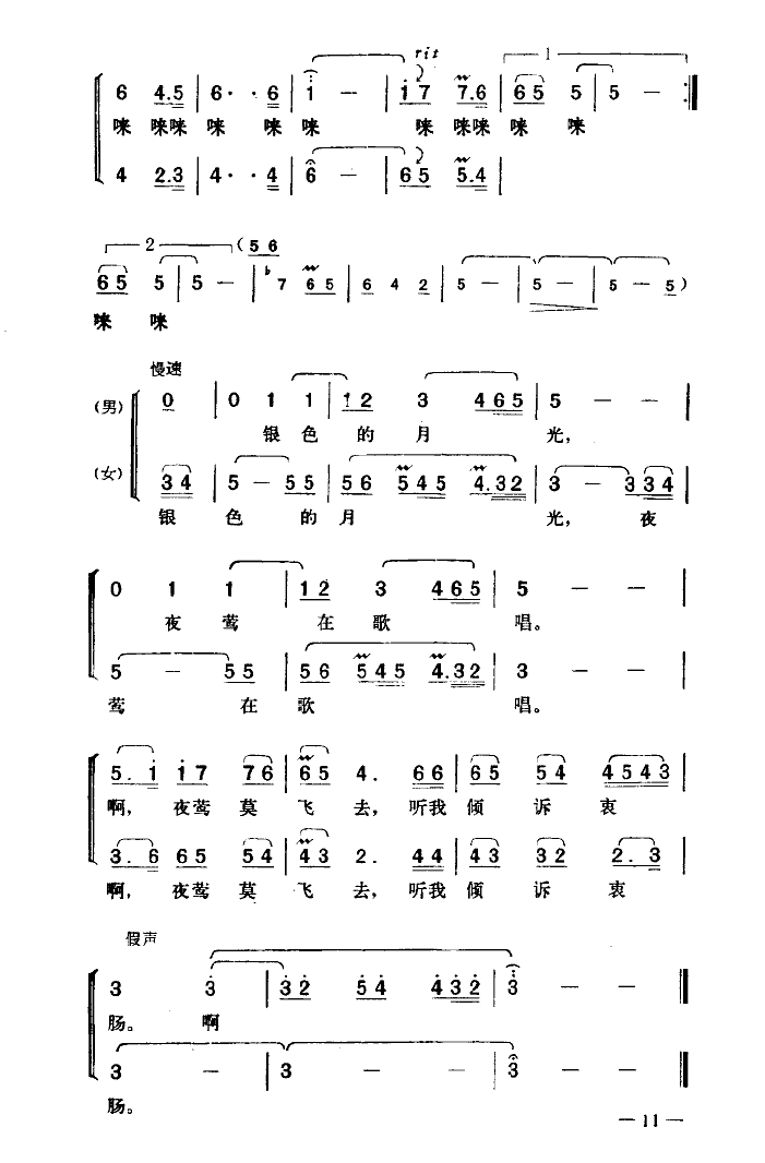 银色毡房简谱_银色毡房