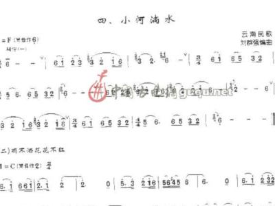 小河淌水的简谱_小河淌水简谱歌谱(3)