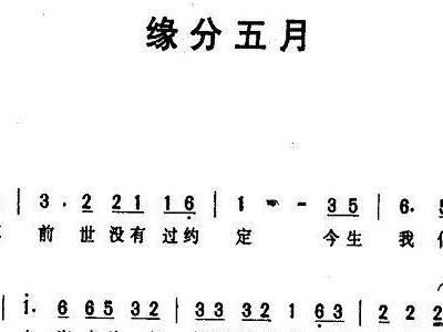 五月的曲谱_五月的鲜花曲谱(4)