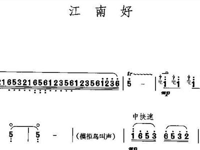 >> 文章内容 >> 江南好笛子曲谱 笛子曲谱怎么看怎么看笛谱所谓简谱