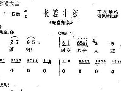 沪剧曲谱_沪剧回忆曲谱(3)