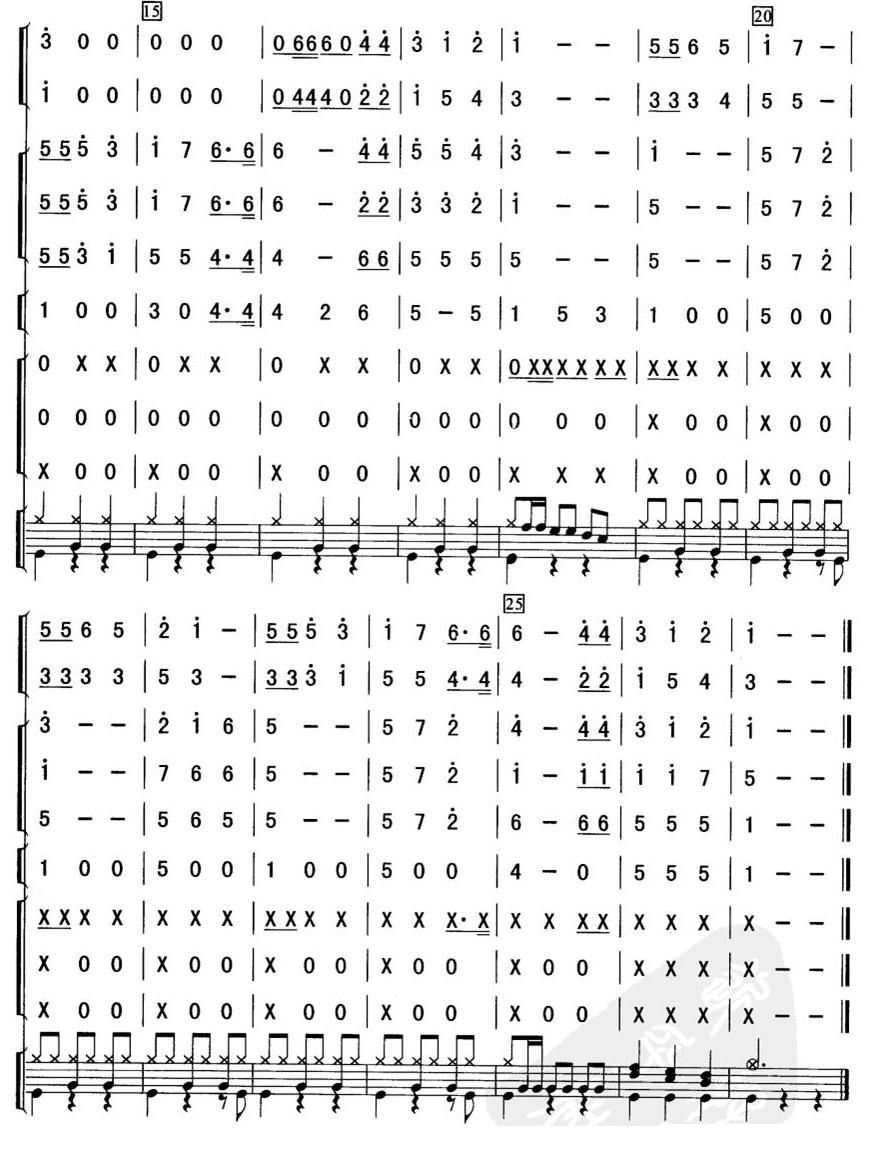 欢庆曲谱总谱_欢庆舞曲简谱总谱(3)