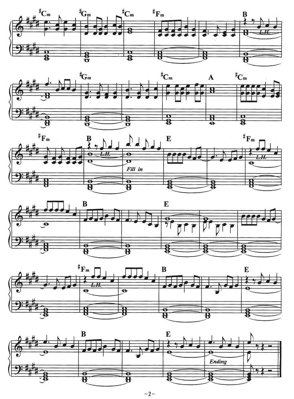 恋曲1990简谱(2)