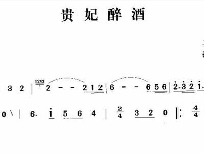 贵妃醉酒曲谱_京剧贵妃醉酒曲谱(3)