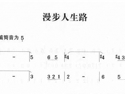 漫步人生路简谱邓丽君_邓丽君漫步人生路图