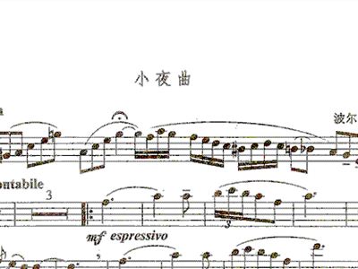 海顿小夜曲口琴曲谱_海顿小夜曲曲谱(3)