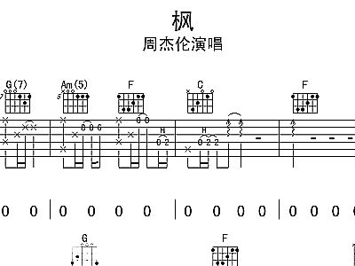 吉他简单的流行歌曲谱(4)