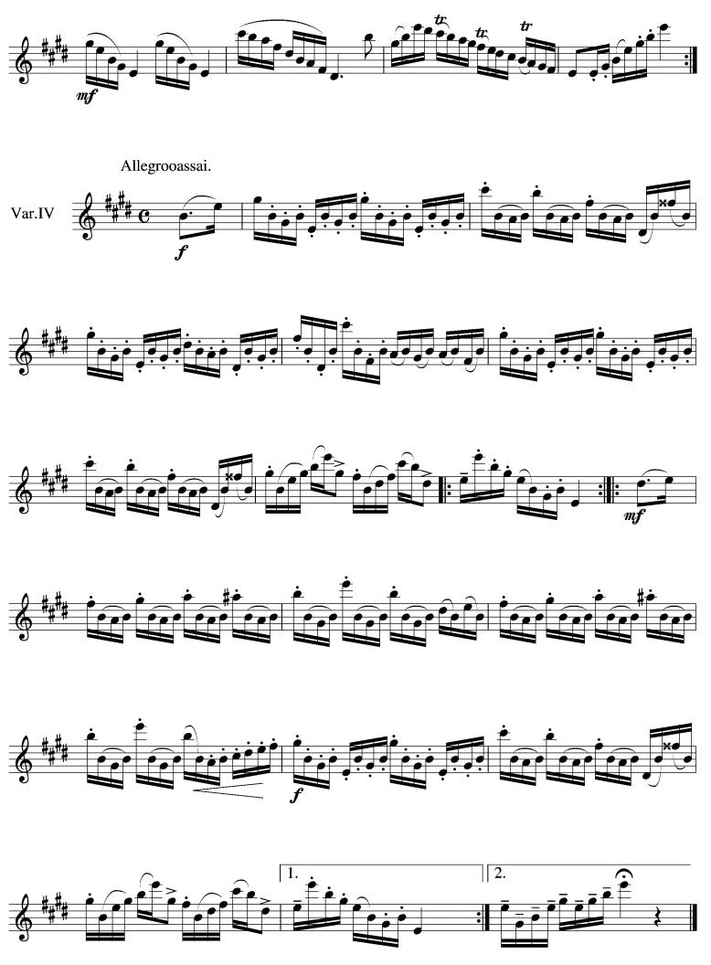 罗西尼主题变奏曲肖邦长笛