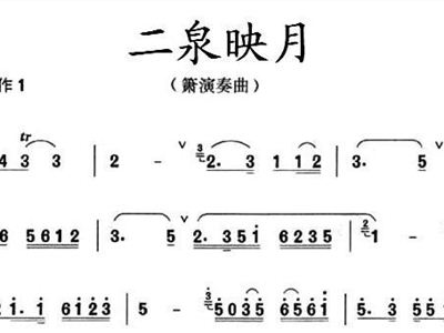 二泉映月箫独奏曲谱图片_二泉映月二胡独奏曲谱(5)