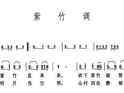紫竹调简谱歌谱_紫竹调简谱(2)