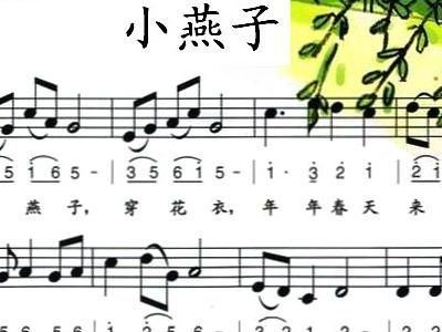 小燕子简谱_小燕子简谱钢琴谱(2)