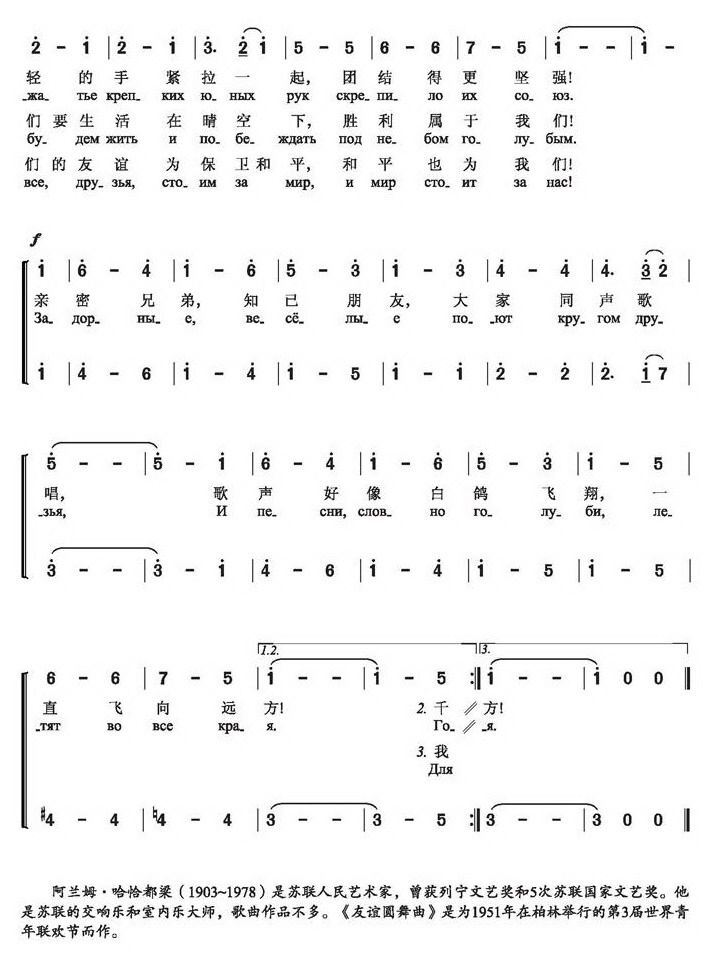 苏联歌曲简谱_苏联歌曲小路简谱图片(2)