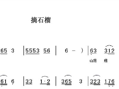 摘石榴