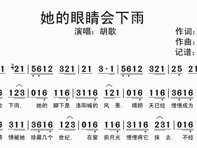 下雨了歌曲简谱_下雨了简谱薛之谦(2)