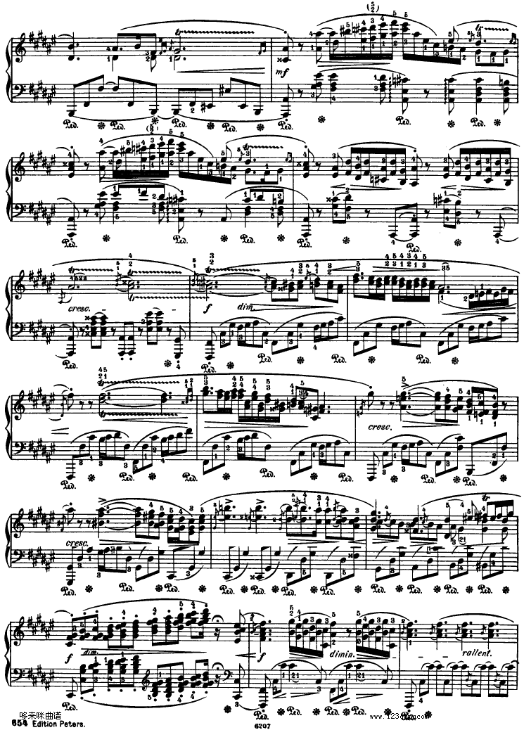 船歌barcarolleop60肖邦