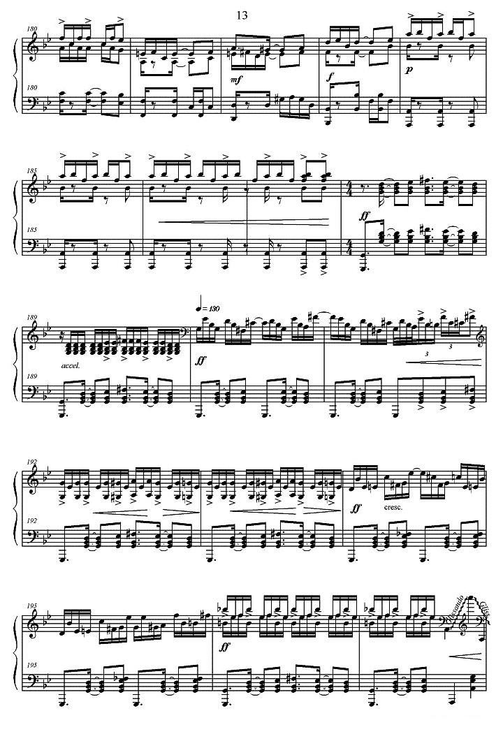 简谱前奏_撒野钢琴简谱前奏(2)