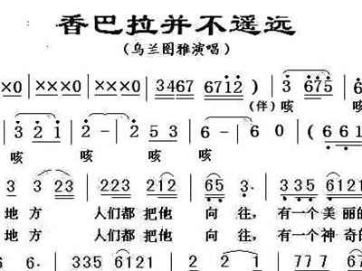 简谱.香巴拉并不_来香巴拉看太阳简谱