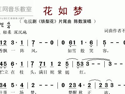 恍然如梦简谱_刀剑如梦简谱(3)