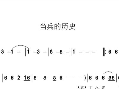 当兵的历史简谱_挑灯看剑 情系军营