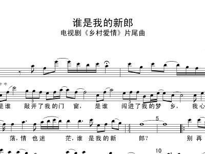 热情的新郎简谱_谁是我的新郎简谱(3)