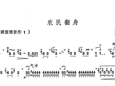 翻身农简谱_翻身的日子简谱谱完整