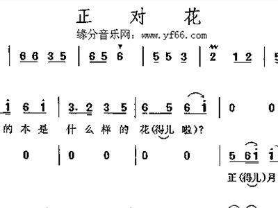 简谱对花_萱草花简谱