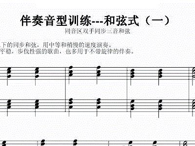 渴望和弦练习曲谱_吉他和弦