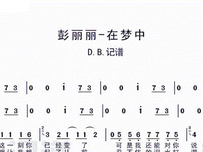 在梦中简谱_梦中的婚礼简谱