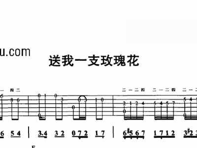 送你一支玫瑰花简谱_送我一支玫瑰花琵琶 送我一支玫瑰花琵琶简谱 送我一支玫瑰花琵琶吉他谱 钢琴谱 查字典简谱网(2)