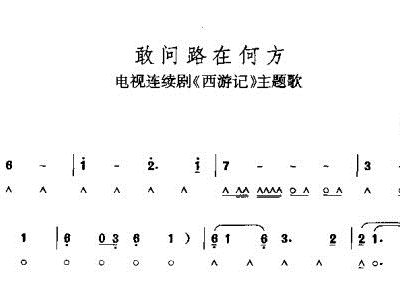 敢问路在何方钢琴简谱数字式