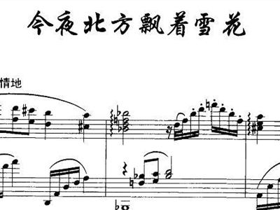 今夜北方飘着雪花简谱_今夜无眠简谱