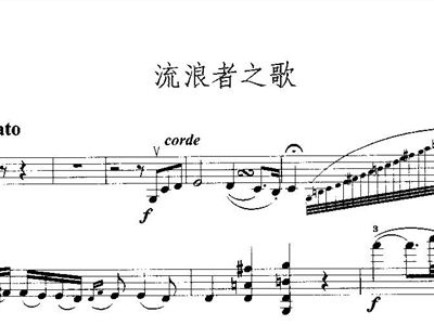流浪者小提琴谱_小提琴图片(2)
